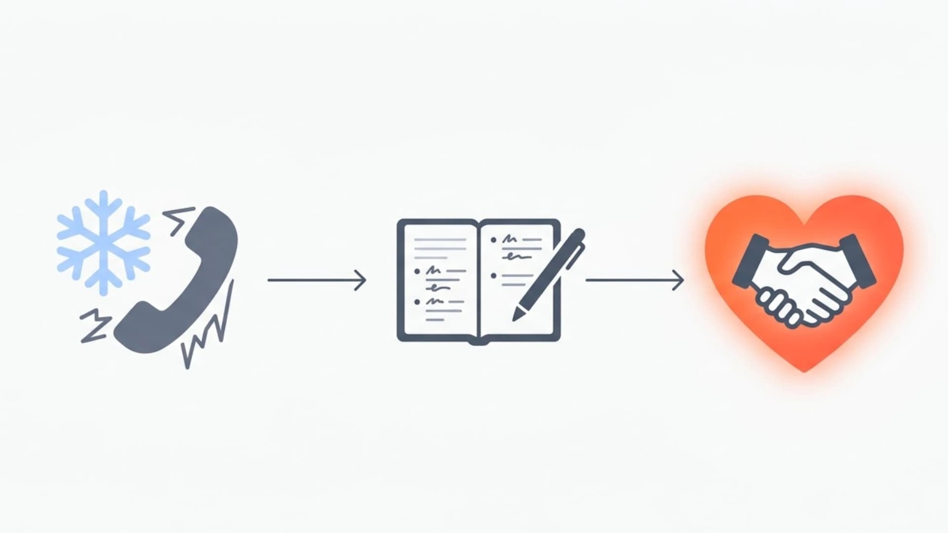 Cartoon business man calling someone and then making a relationship