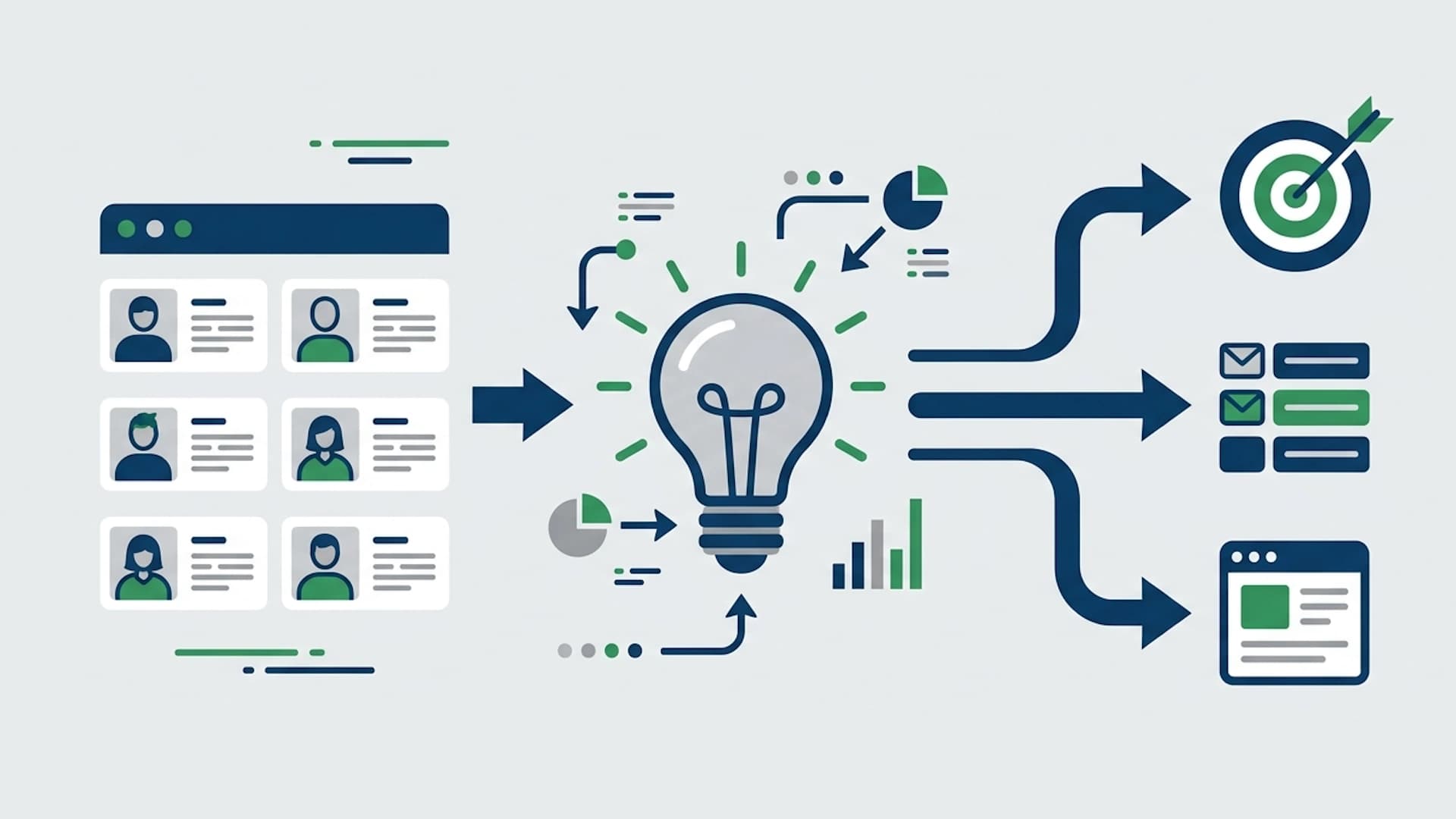 Sales team reviewing CRM notes to build an ideal customer profile