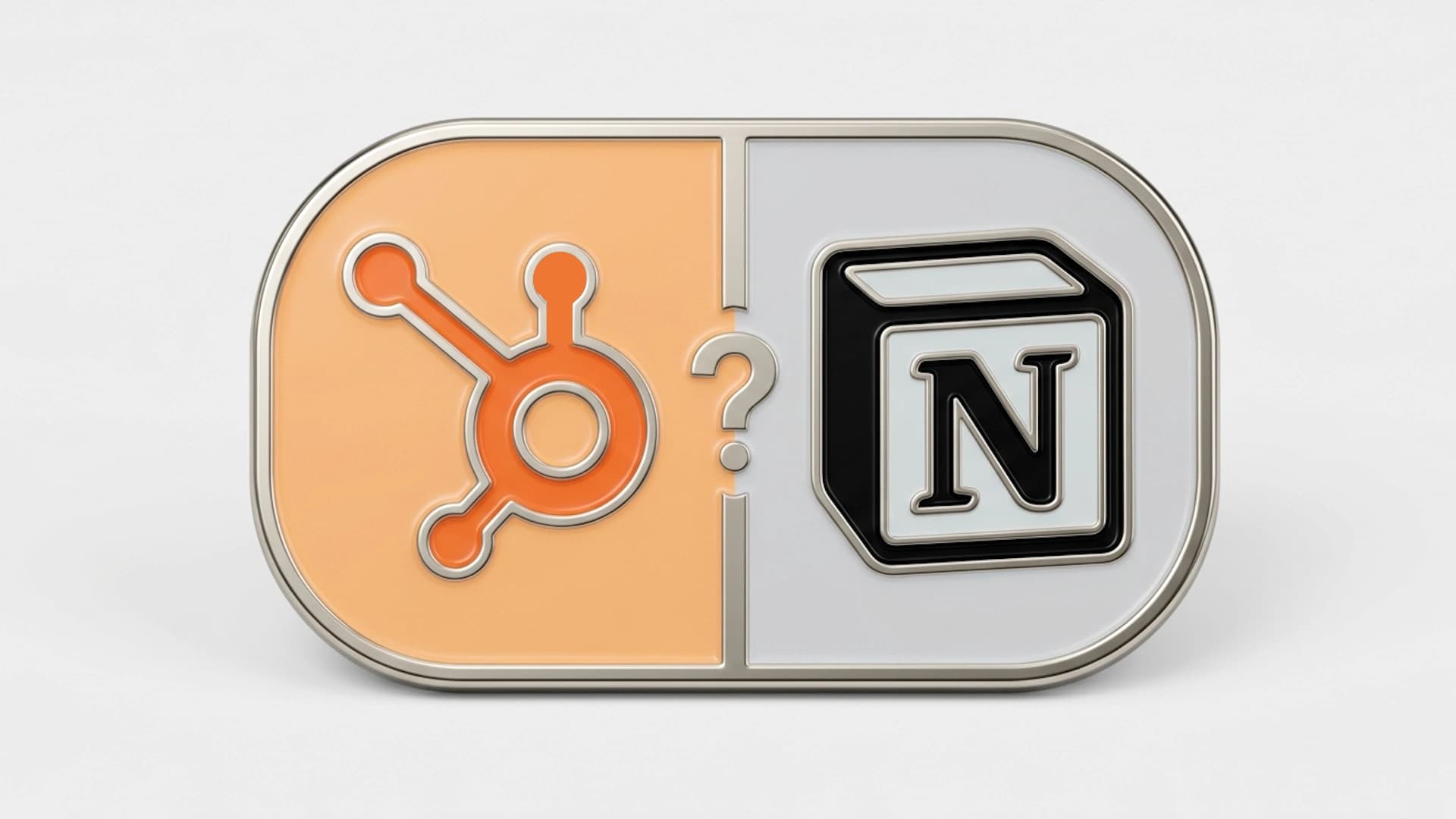HubSpot and Notion logos side by side representing a comparison