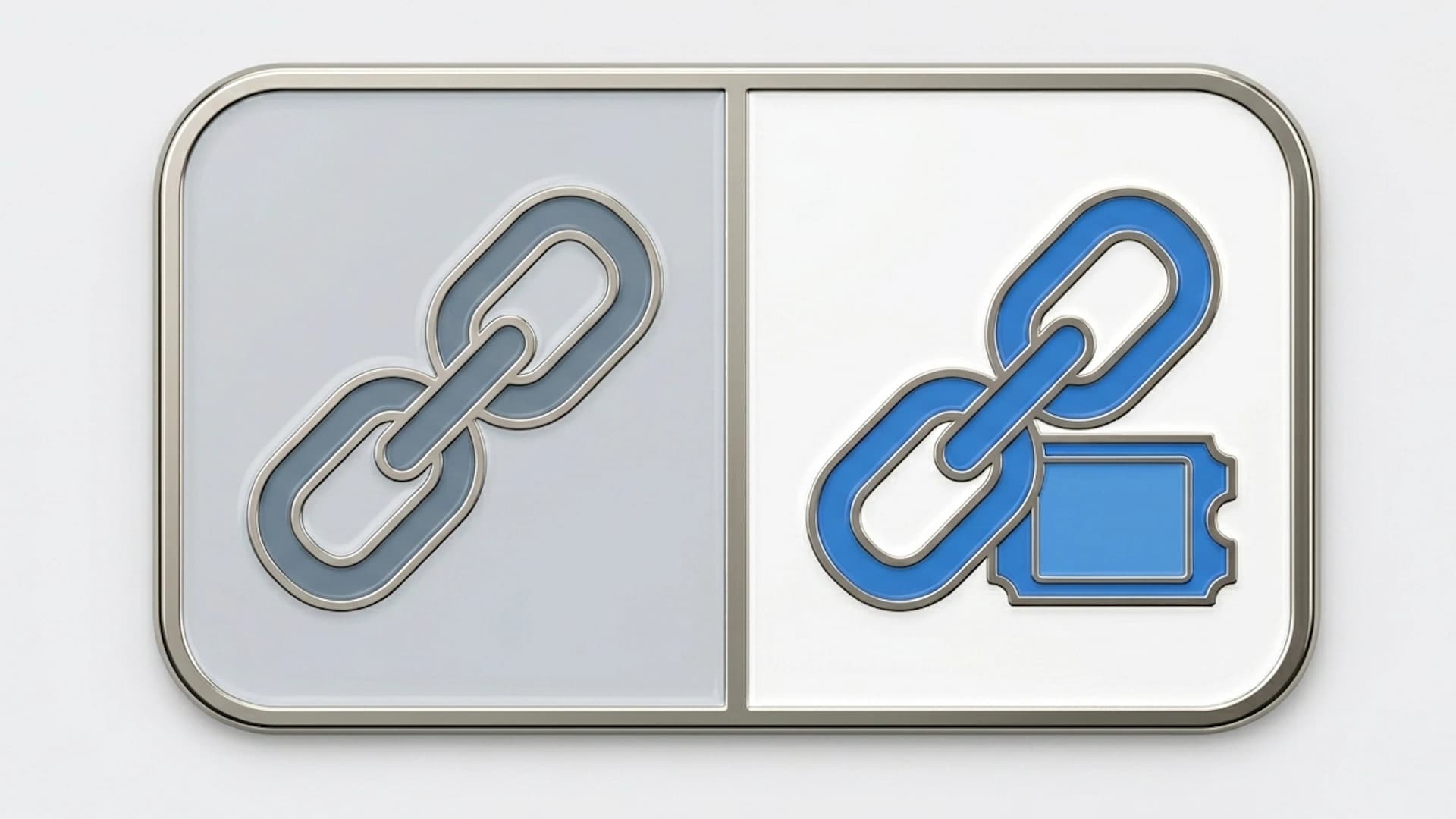 Plain and IssueLinker logos as two architectural options for connecting customer support to Linear