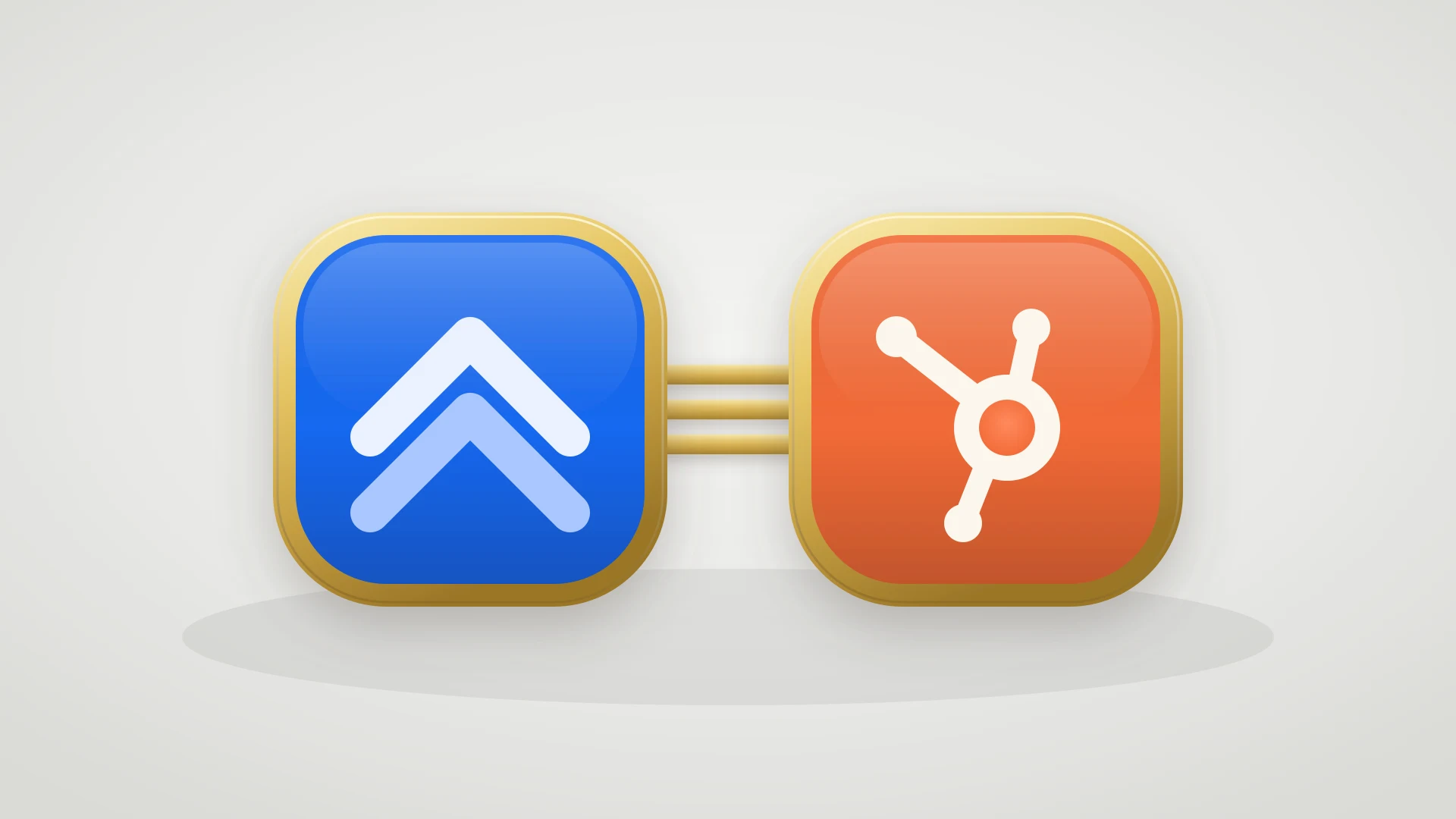 HubSpot and Jira Service Management logos connected in a diagram representing a support ticket syncing with a Jira issue