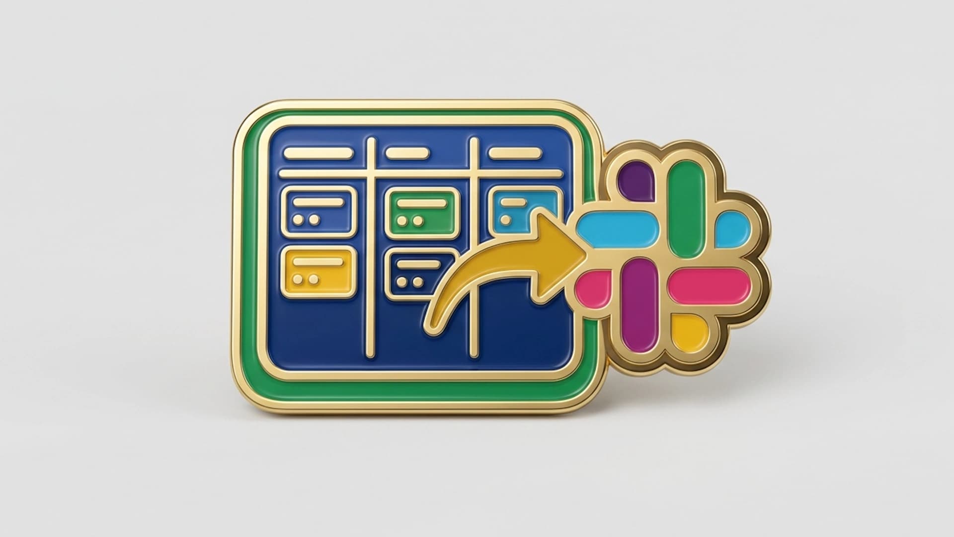 Linear and Slack logos connected by a notification arrow representing the issue-to-Slack integration